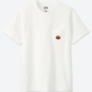 KAWS x Uniqlo x Sesame Street Elmo Pocket Tee